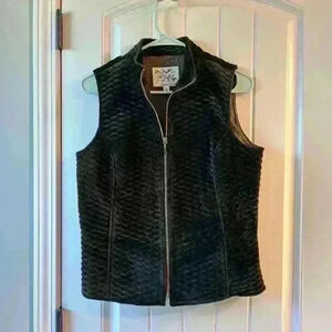 David Brooks velvet brown vest